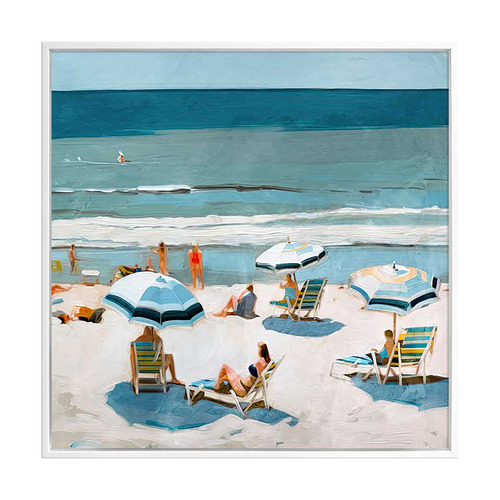 My View cheapest In Paradise-8x6 framed beach oil painting. Framed and ready to hang Vacation Tropical